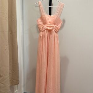 Elegant Peach Evening Gown
